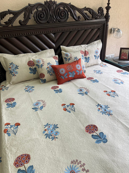 Ira Embroidered Luxury Bedcover 6pc Set