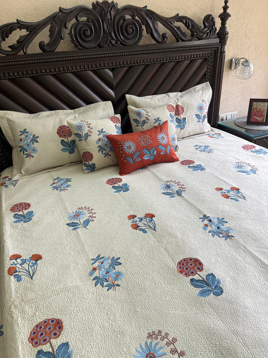 Ira Embroidered Luxury Bedcover 6pc Set