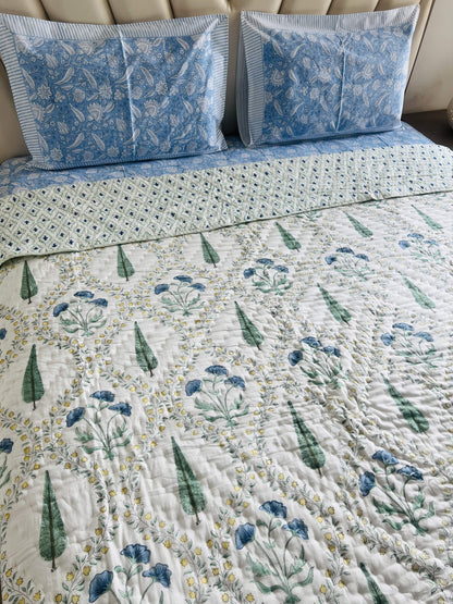 Handblock Reversible Quilt