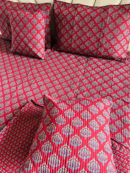 Gulbahaar Quilted Bedcover 5pc Set