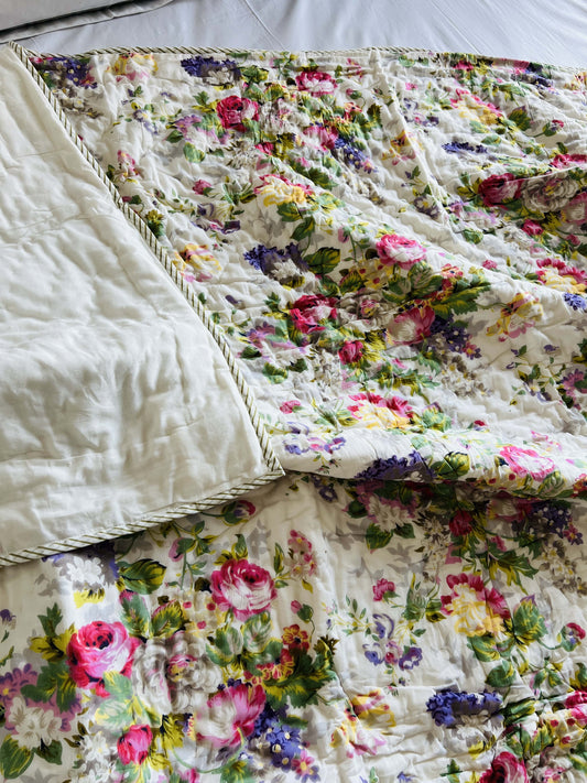 Double Bed Floral Quilt