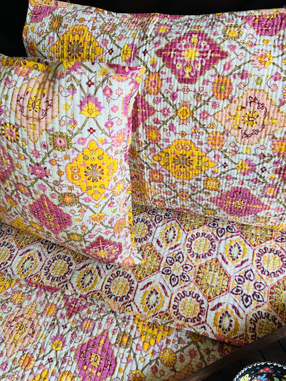 Kilm Quilted Reversible Bedcover 5pc Set