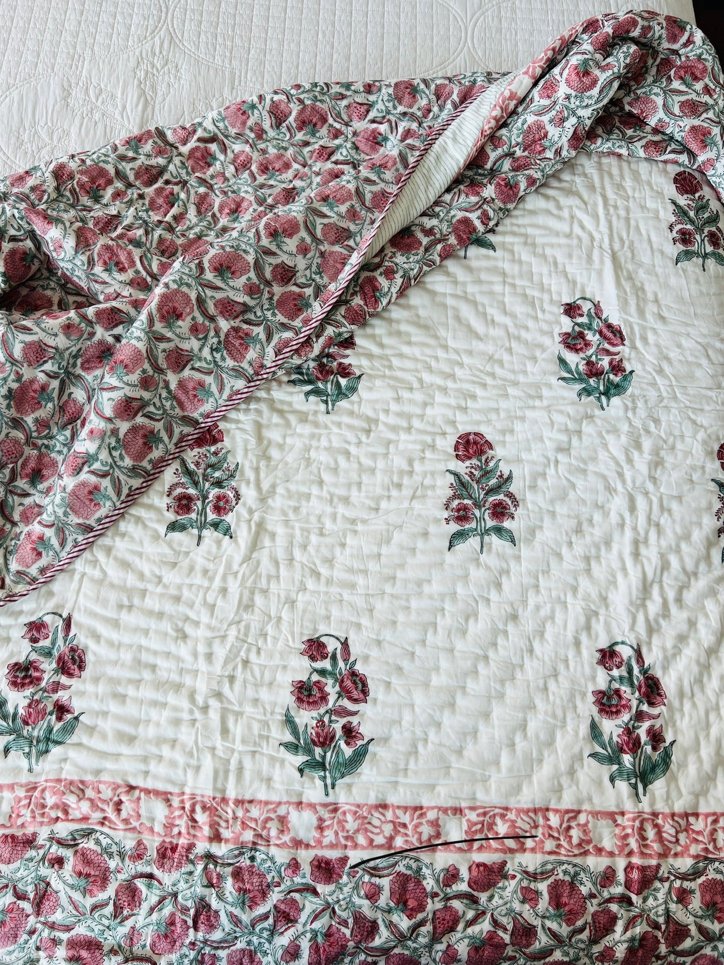 Handblock Reversible Quilt