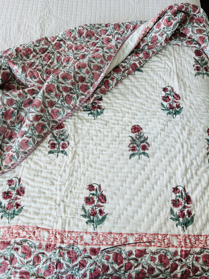 Handblock Reversible Quilt