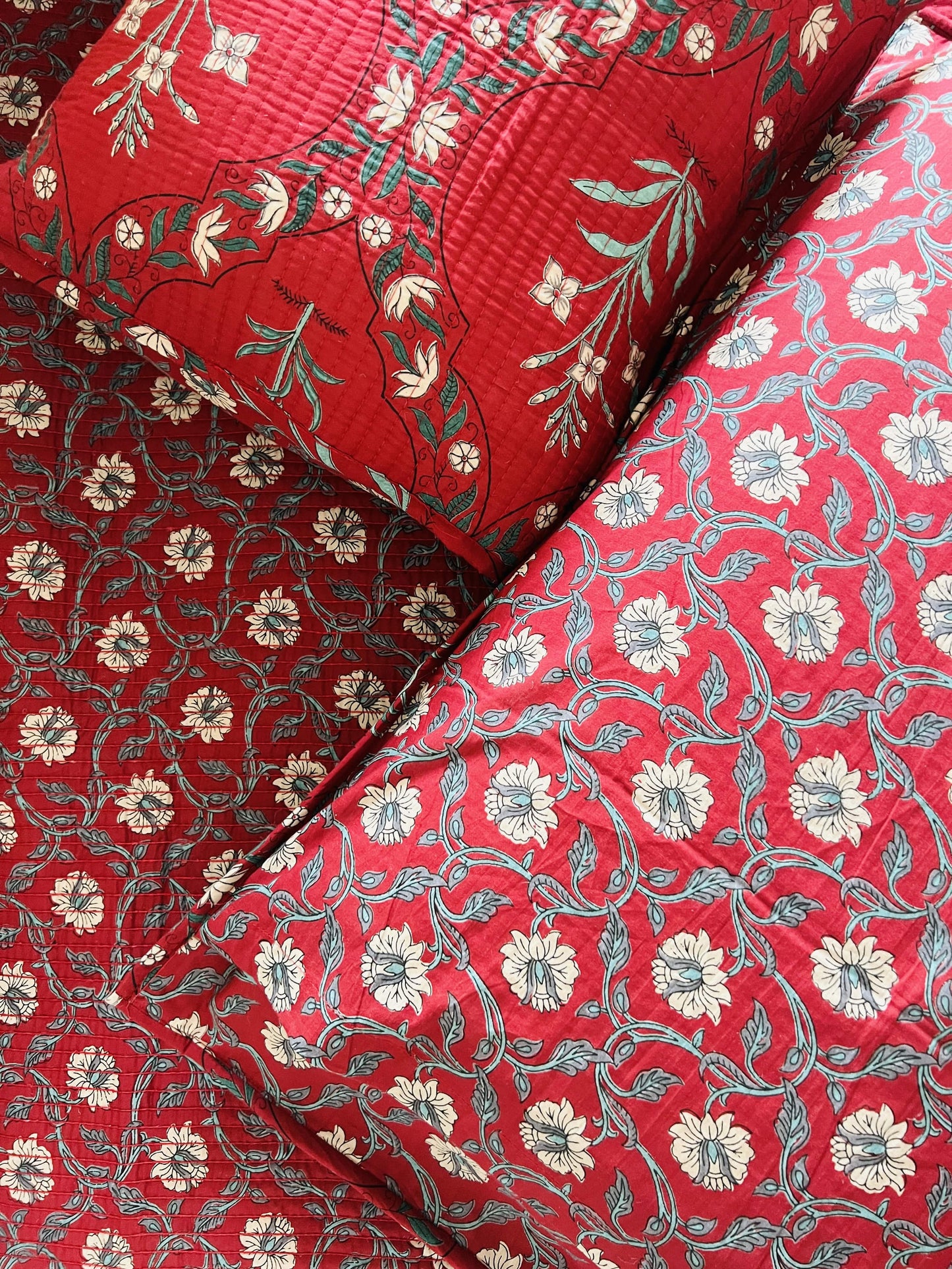 Jasmine Quilted Bedcover 5pc Set