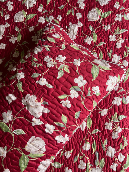 Printed Quilted Bedcover 3pc Set