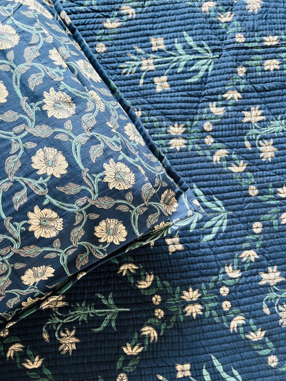 Jasmine Quilted Bedcover 5pc Set