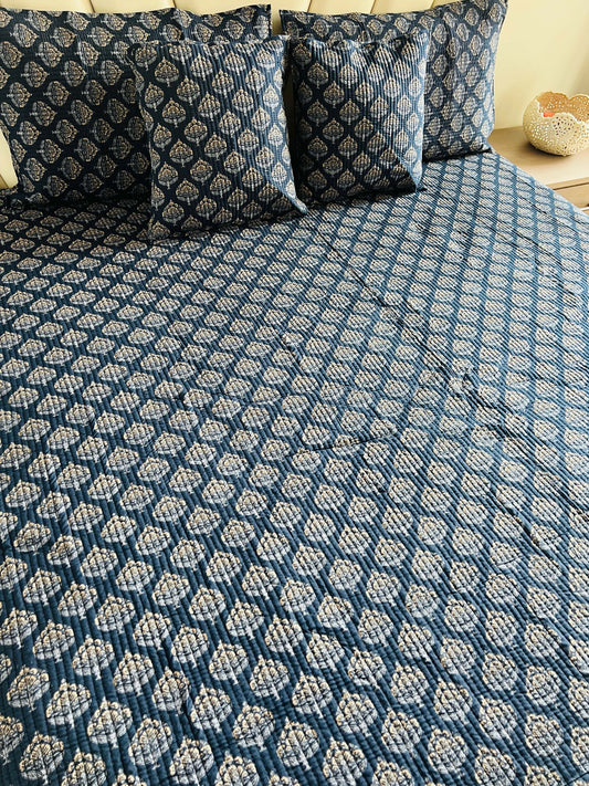 Spruce Quilted Reversible Bedcover 5pc Set