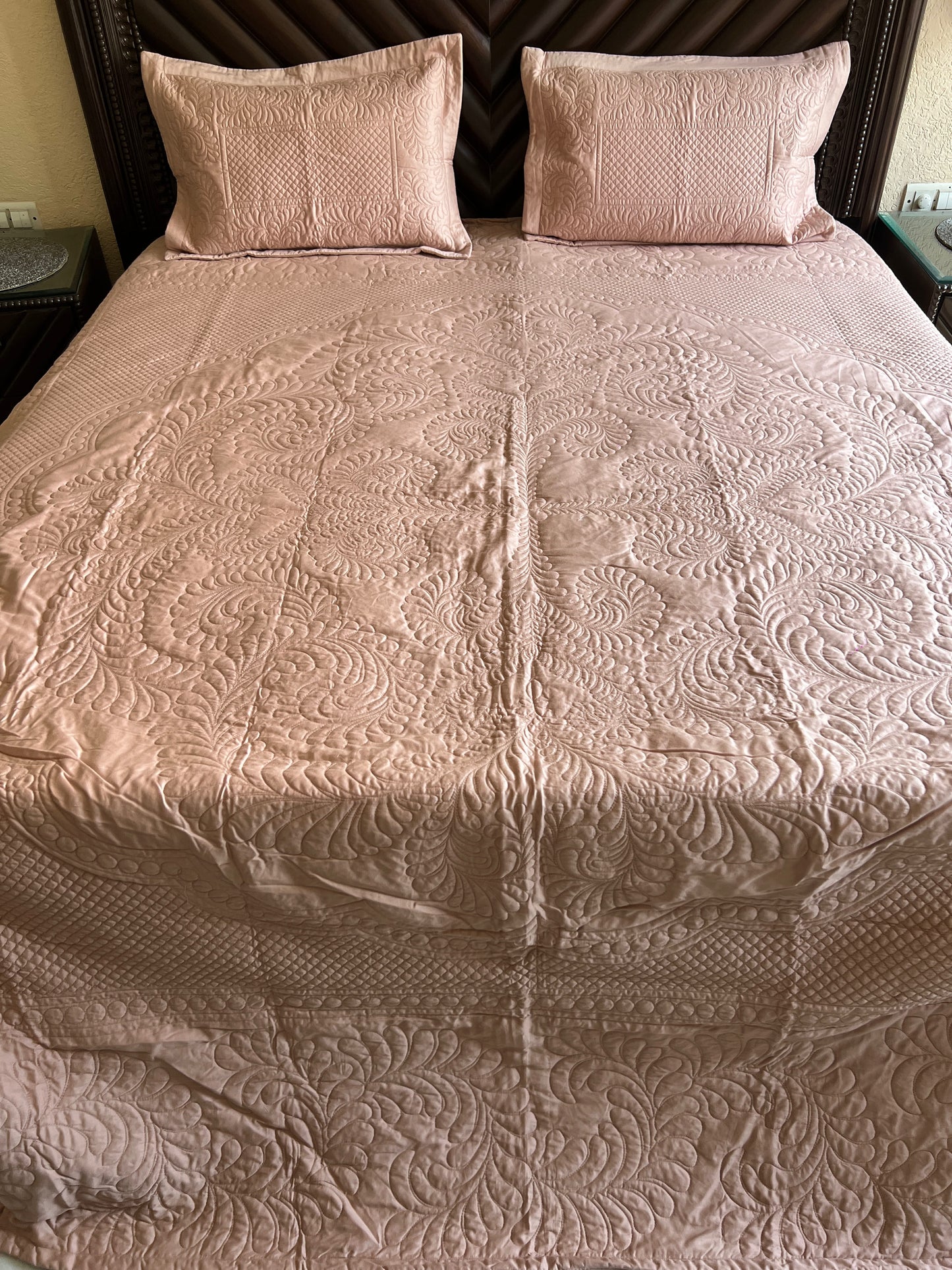 Heritage King Size Quilted Bedcover 3pc Set