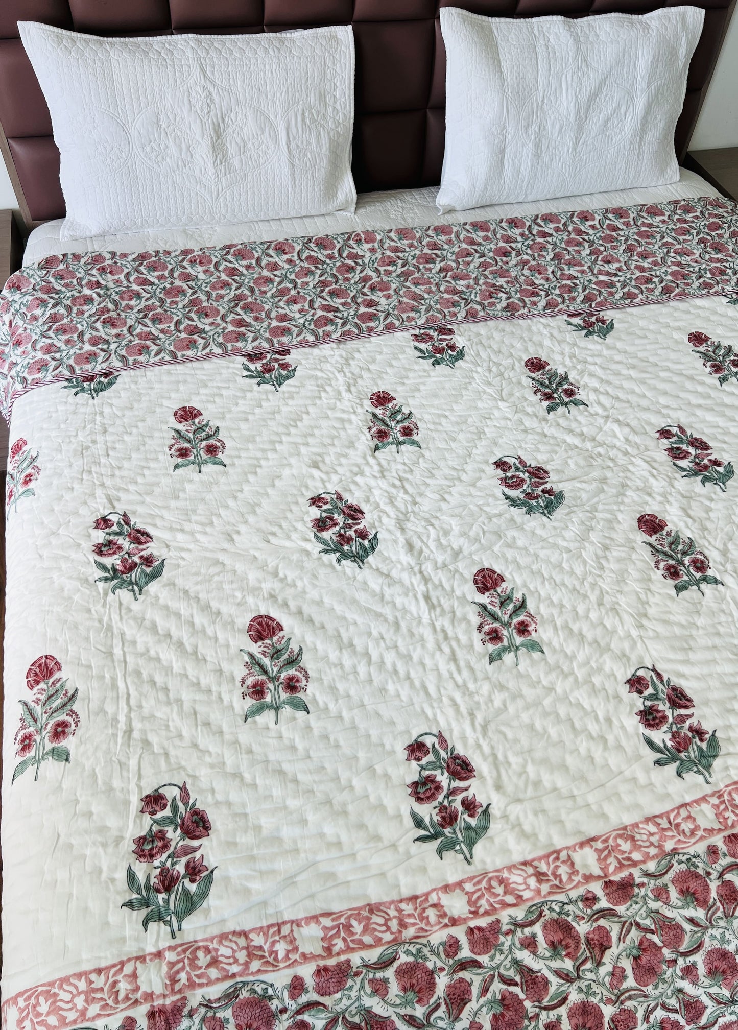 Handblock Reversible Quilt