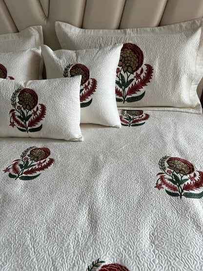 Eva Embroidered Luxury Bedcover 6pc Set