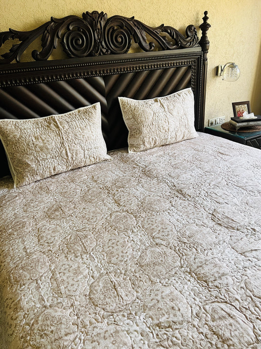 Light Brown Bedcover 3pc Set