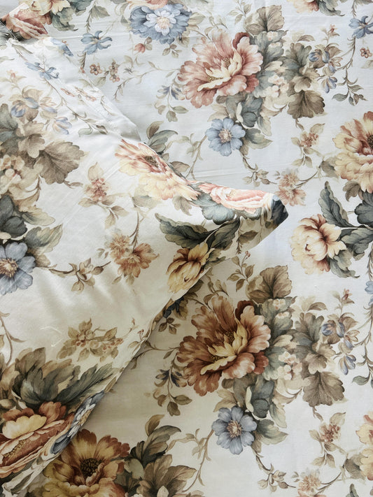 Vintage Garden Printed Bedsheet