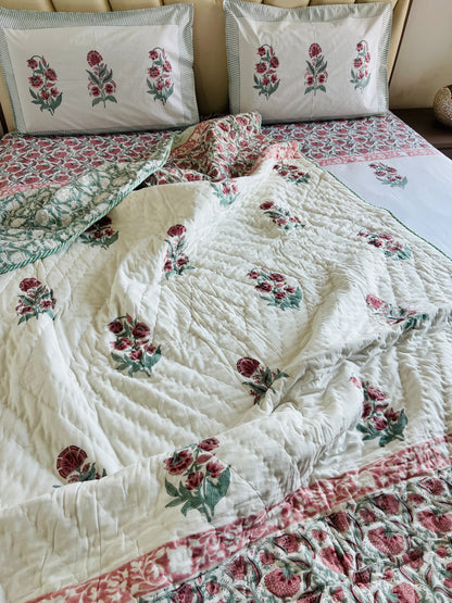 Carnation Handblock Set