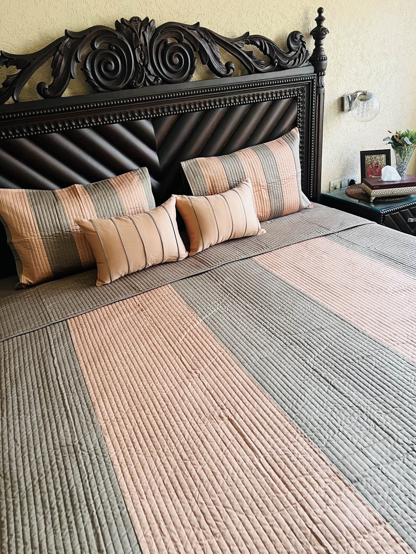 Penelope Quilted Bedcover 5pc Set