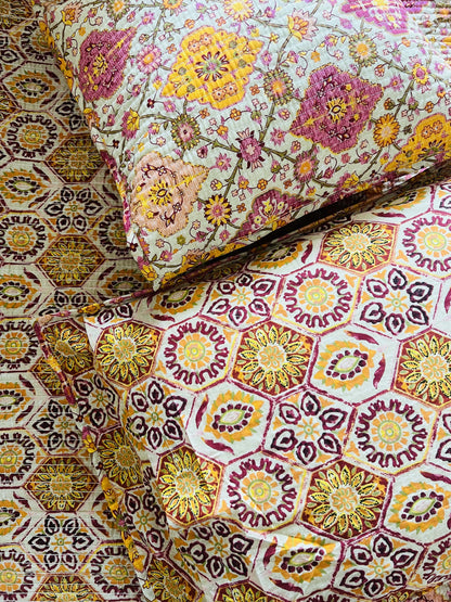 Kilm Quilted Reversible Bedcover 5pc Set