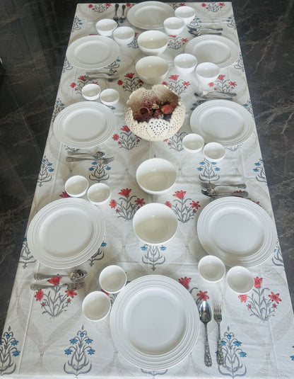 8 Seater Handblock Table Cover