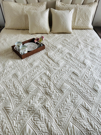 Birch Quilted Bedcover 5pc Set
