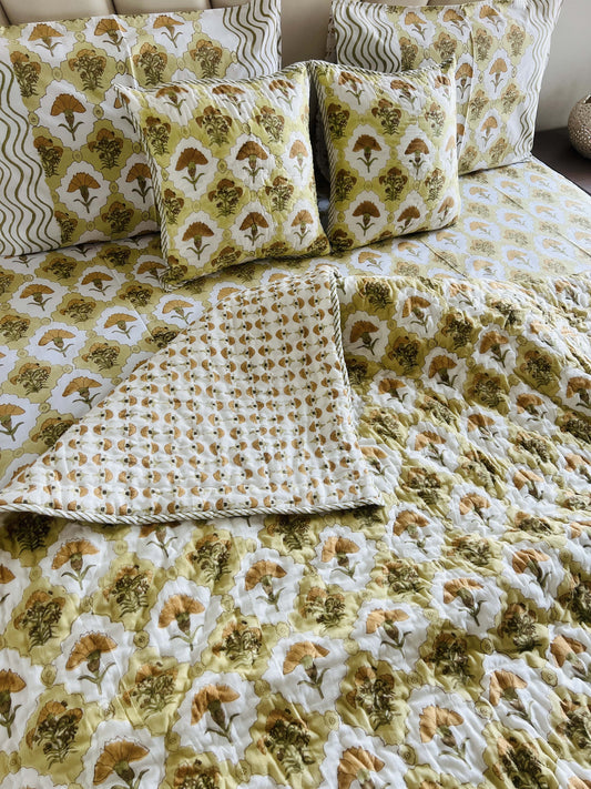 Handblock Reversible Quilt