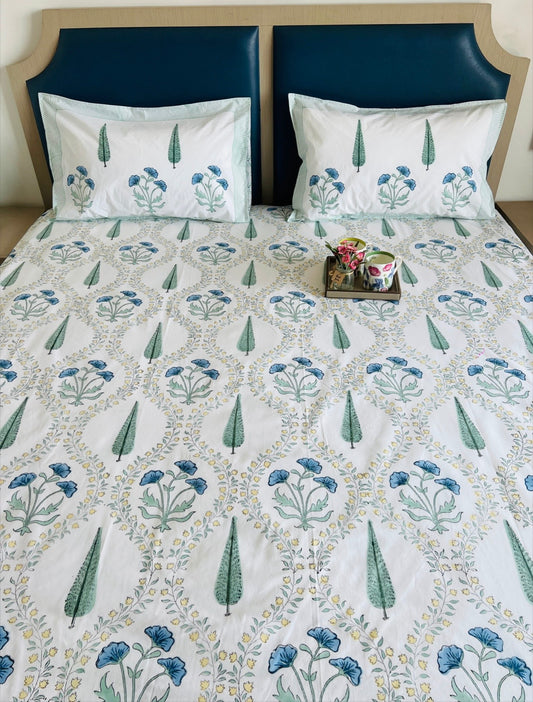 Blue Tulip Handblock Set