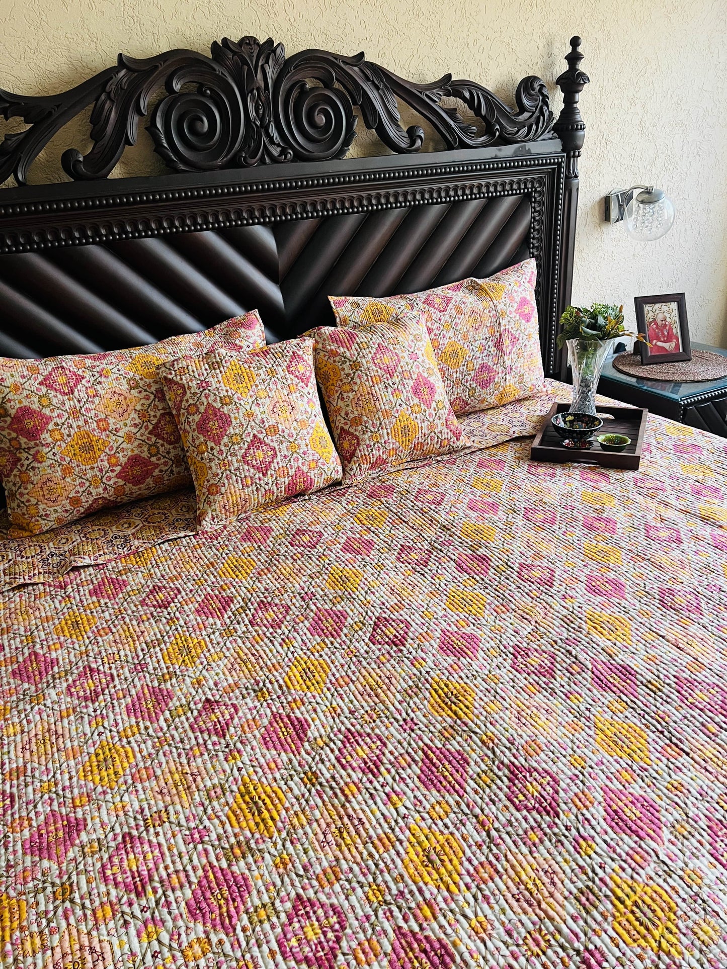 Kilm Quilted Reversible Bedcover 5pc Set