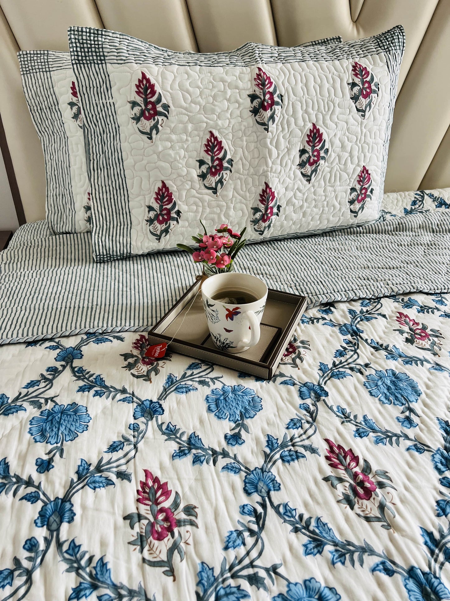 Handblock Reversible Quilt