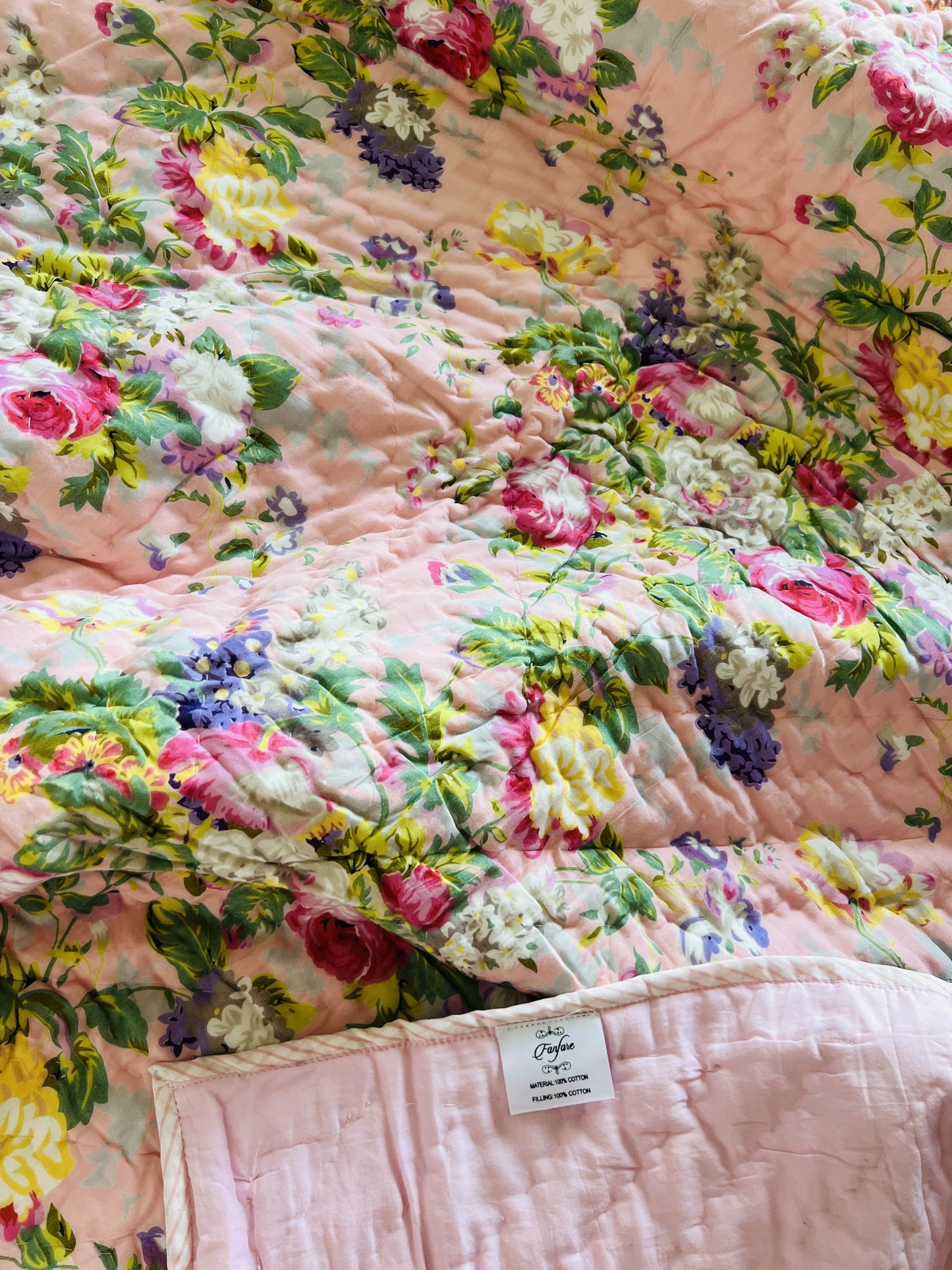 Double Bed Floral Quilt