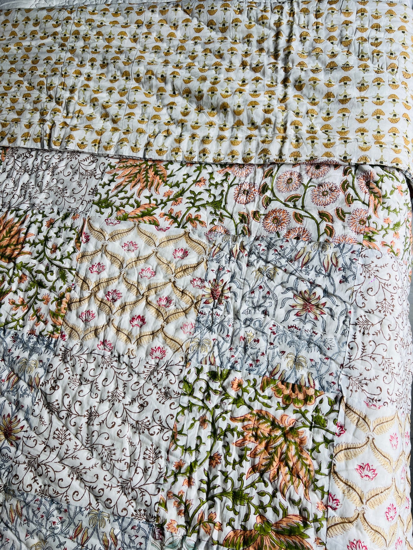 Patchwork Handblock Reversible Quilt