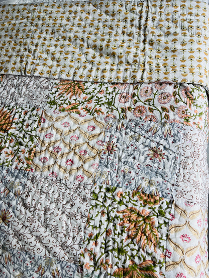 Patchwork Handblock Reversible Quilt