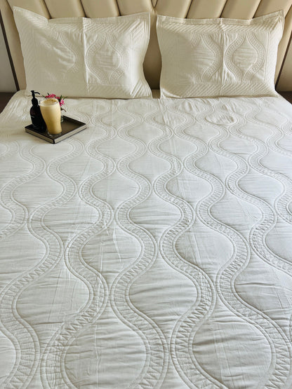 Jaal Quilted Bedcover 3pc Set