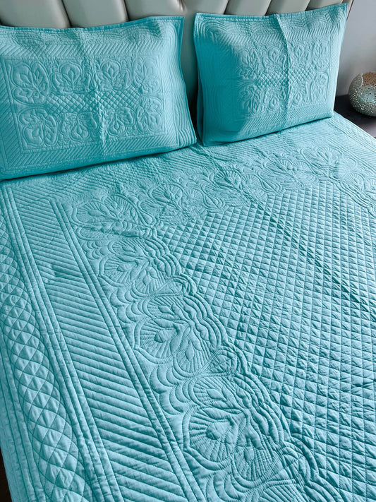Elegance Quilted Bedcover 3pc Set