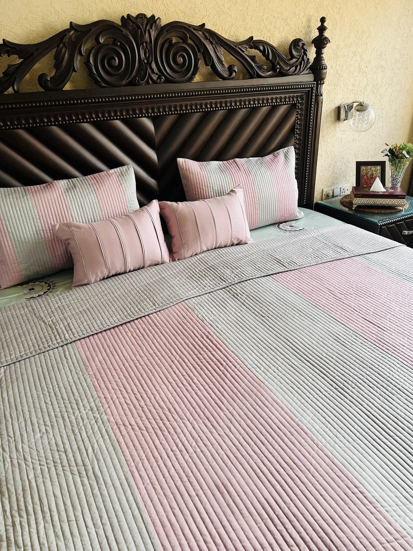 Penelope Quilted Bedcover 5pc Set