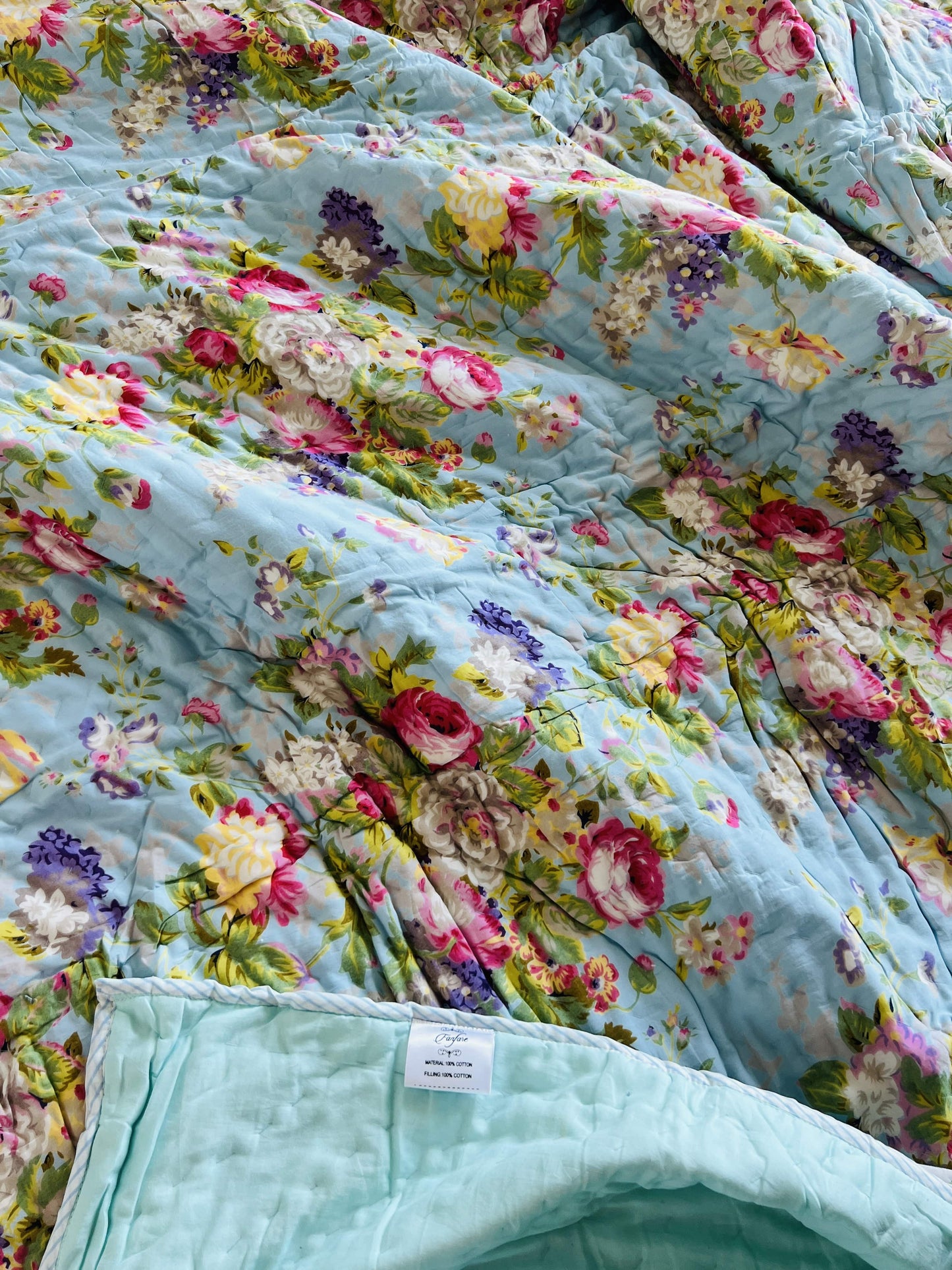 Double Bed Floral Quilt