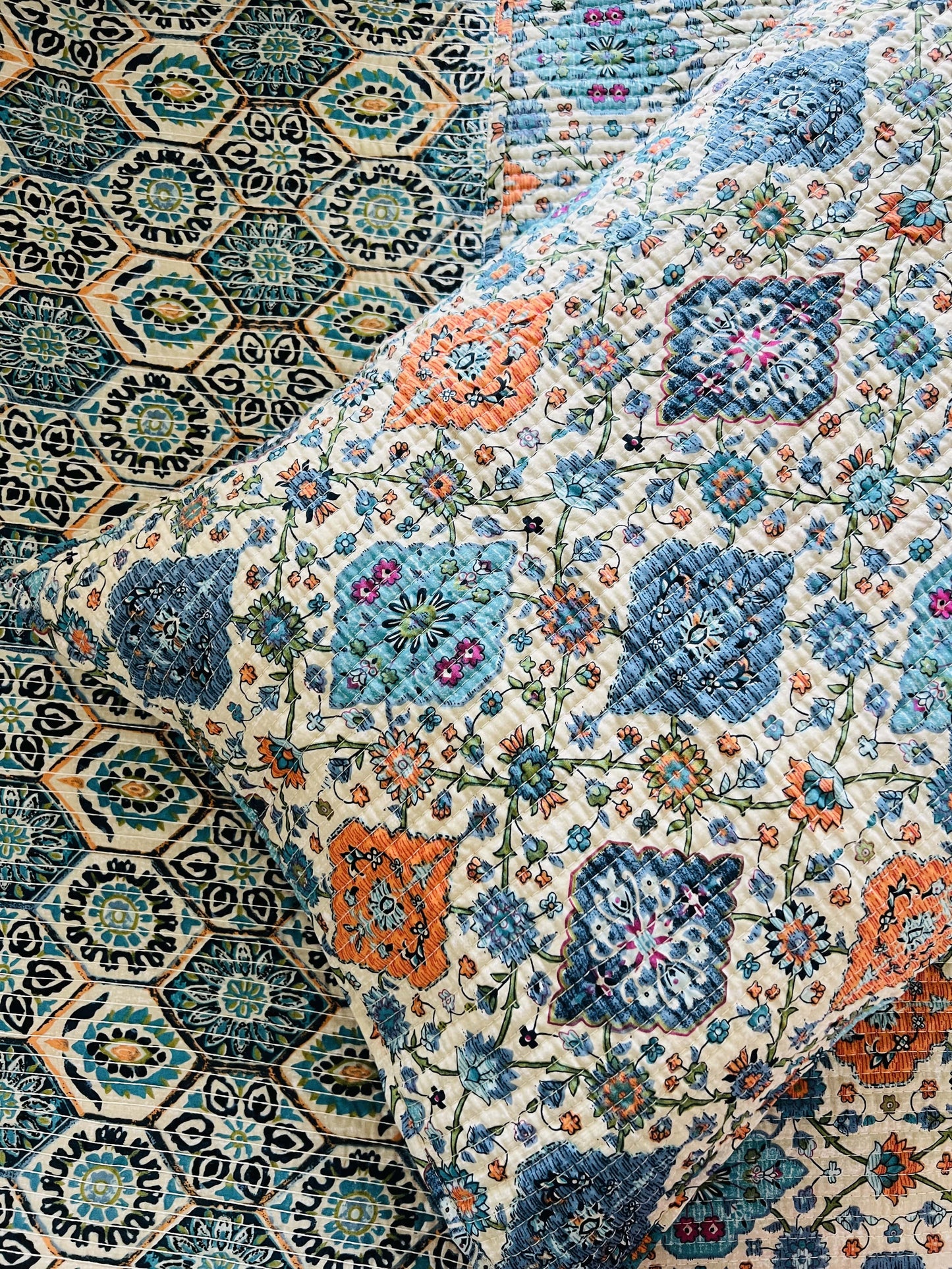 Kilm Quilted Reversible Bedcover 5pc Set