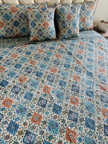 Kilm Quilted Reversible Bedcover 5pc Set