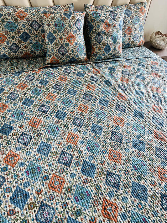 Kilm Quilted Reversible Bedcover 5pc Set