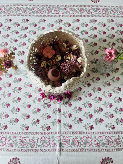 8 Seater Handblock Table Cover