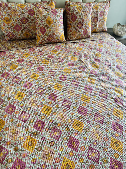 Kilm Quilted Reversible Bedcover 5pc Set