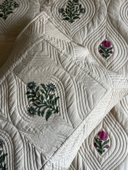 Botanica King Size Quilted Bedcover 3pc Set