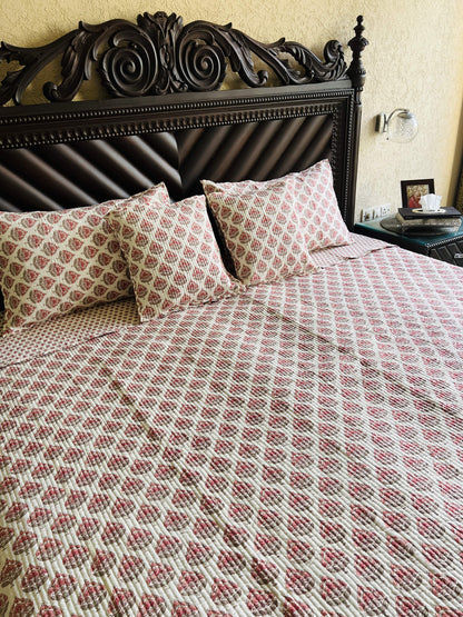 Gulbahaar Quilted Bedcover 5pc Set