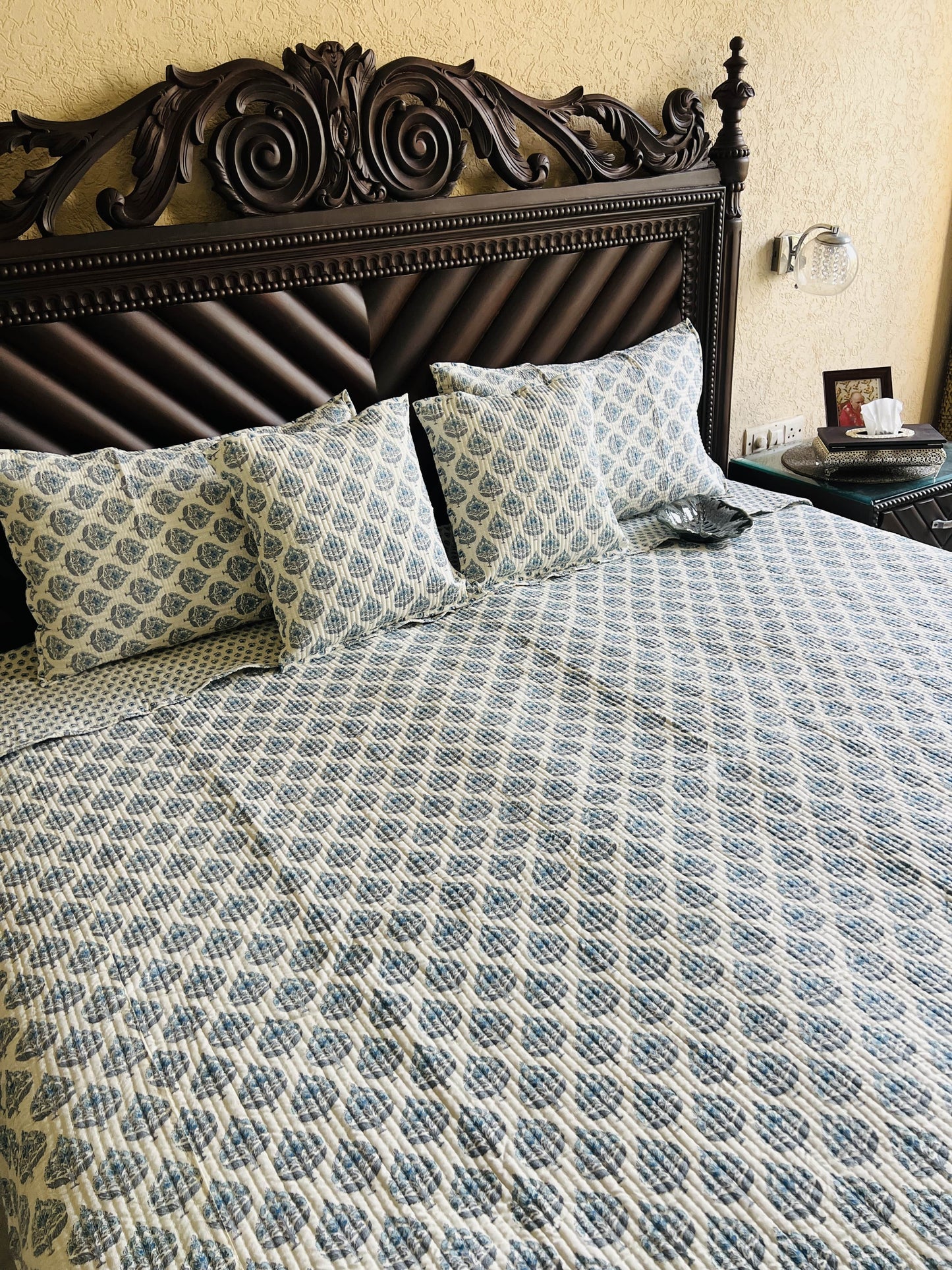 Gulbahaar Quilted Bedcover 5pc Set