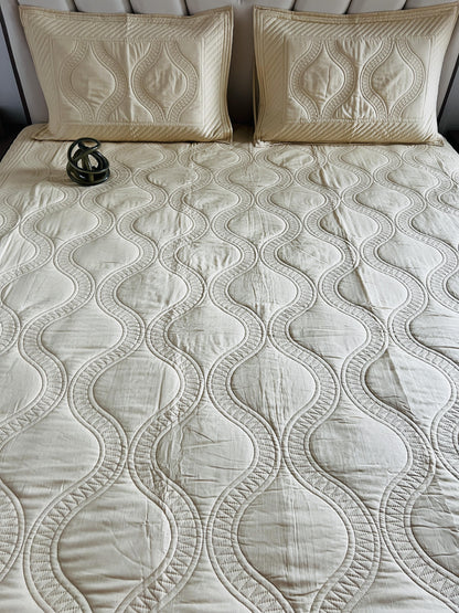 Jaal Quilted Bedcover 3pc Set