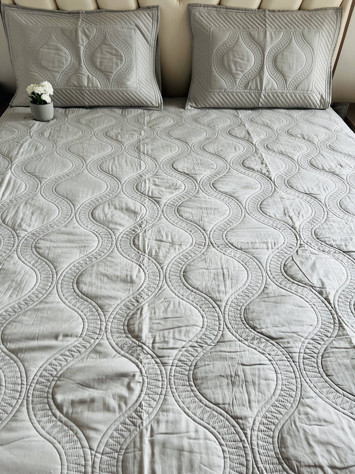 Jaal Quilted Bedcover 3pc Set