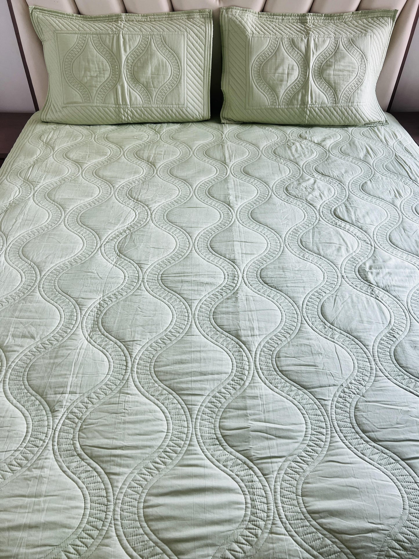 Jaal Quilted Bedcover 3pc Set