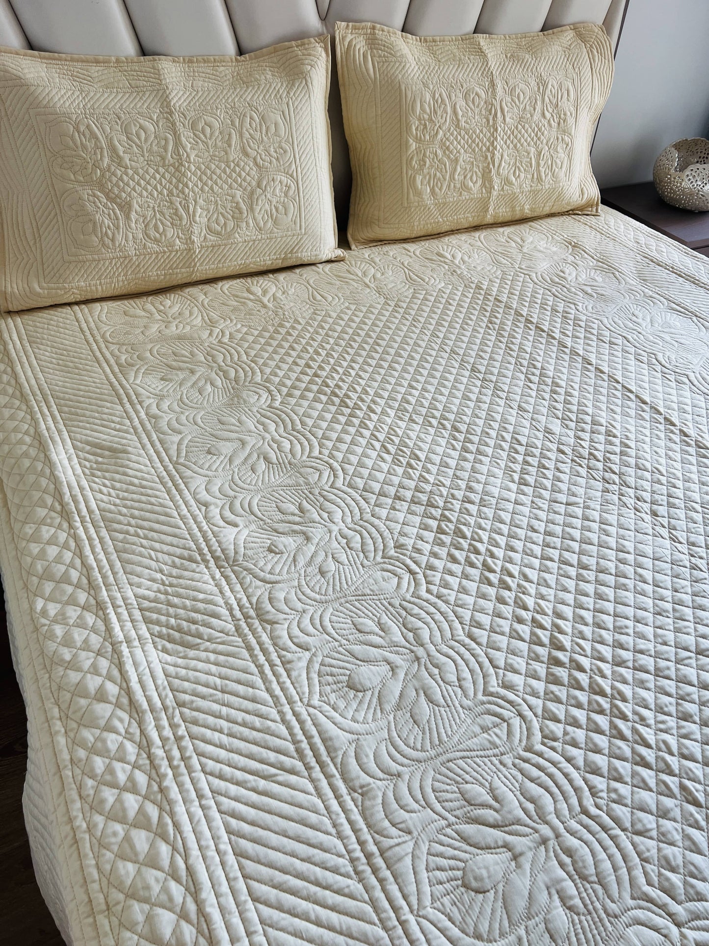Elegance Quilted Bedcover 3pc Set