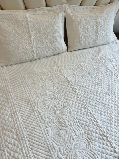 Elegance Quilted Bedcover 3pc Set